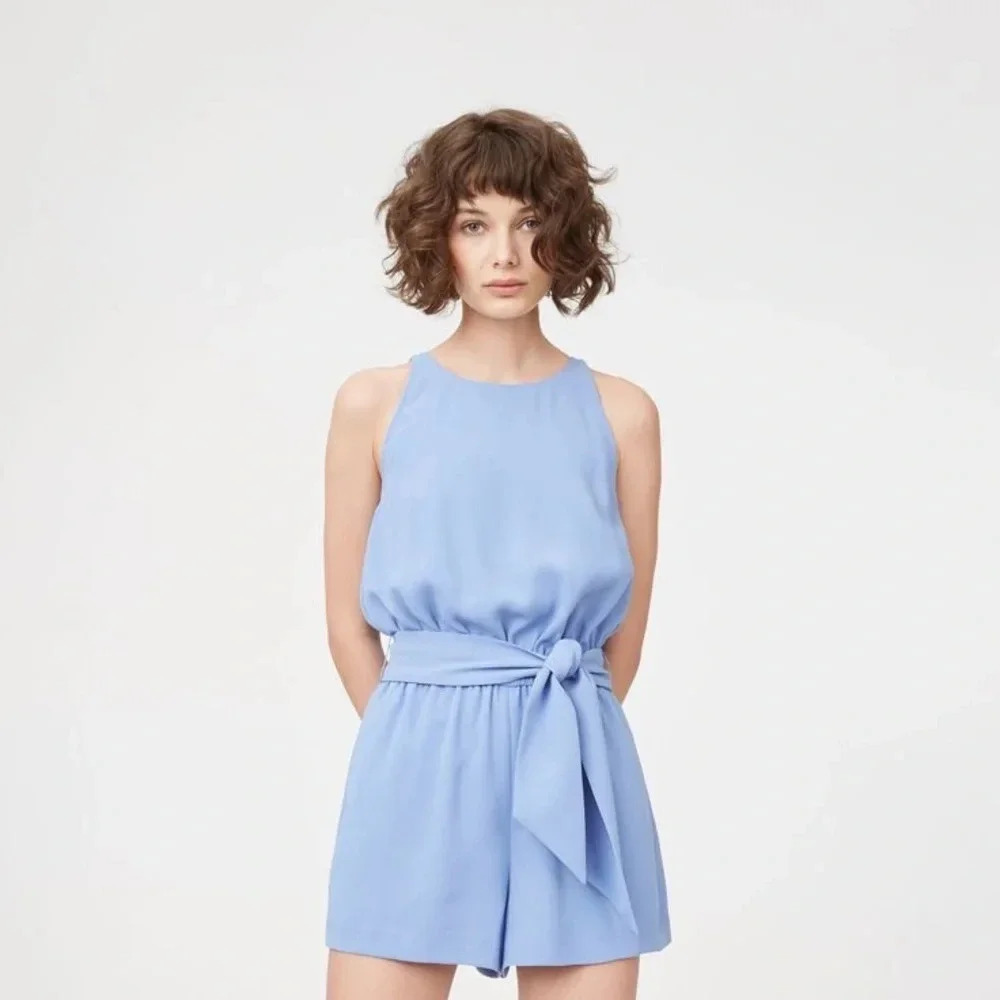 Club Monaco Taye Romper in Spanish Sea